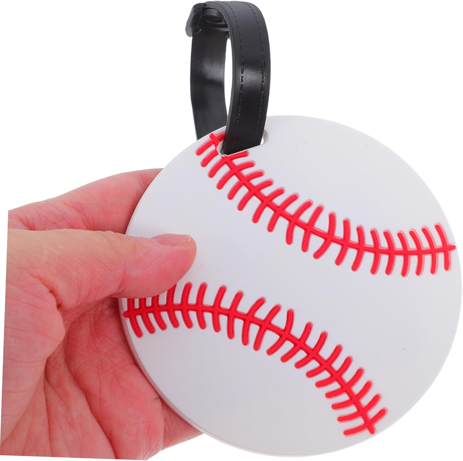 DEARMAMY 5Pcs Multi-Sport Luggage Tags Soft PVC for Boys and Girls Soccer Baseball Basketball Volleyball Travel Id Tags image number 6