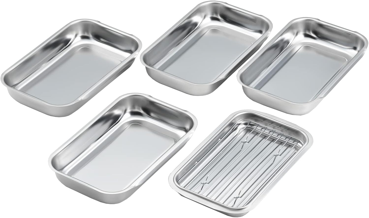 Yoshikawa 1216026 Bat, Set of 6, Preparation, Made in Japan, Stainless Steel, with Lid, Deep Frying, Tempura, Cooking Tray, Tray image number 5