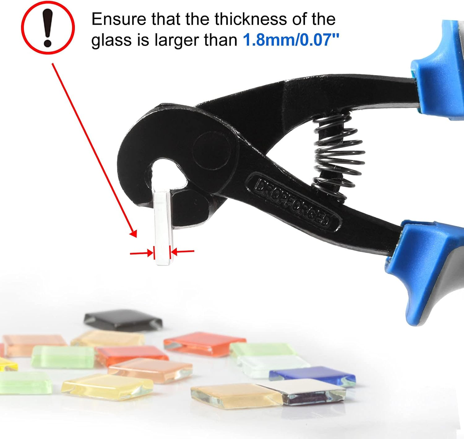 SPEEDWOX Parrot Tile Nibbler, 8" Tiles Cutter and Nippers with TPR Hangles, for Porcelain Mosaic Ceramic Mirror Tile Snipper Score Tile Working image number 2