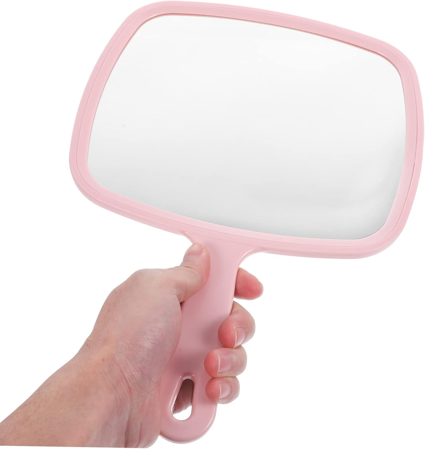 Baluue Handheld Portable Makeup Mirror Compact Ergonomic Design for -Ups Lightweight and Stylish Hand Mirror for Women for Travel and Outdoor Use