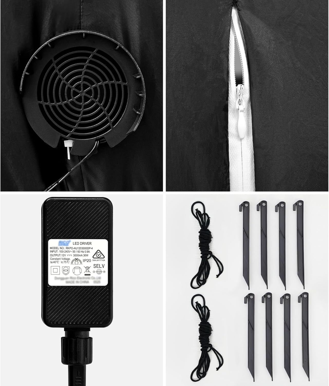 Tinseltown 5M Christmas Inflatable Blow up Santa Claus Xmas Decor with LED Light Decor for Holiday Party Gifts, Home Garden Courtyard, Lawn, Outdoor image number 3