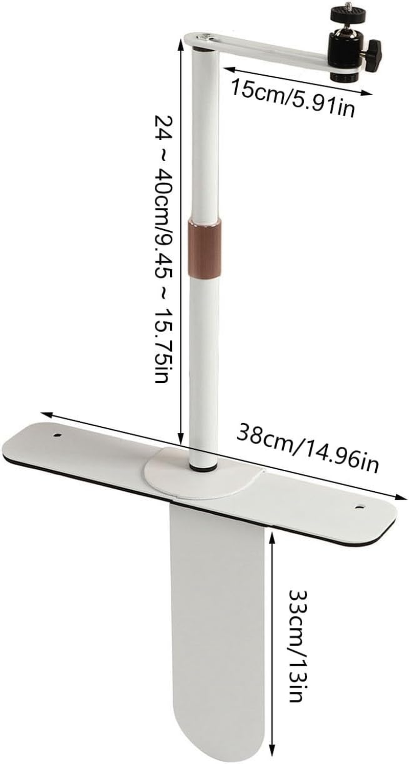 Cryfokt Bedside Sofa Projector Stand, 360 Degree Rotatable Adjustable Height Projector Stand Portable for Home Office (White) image number 1