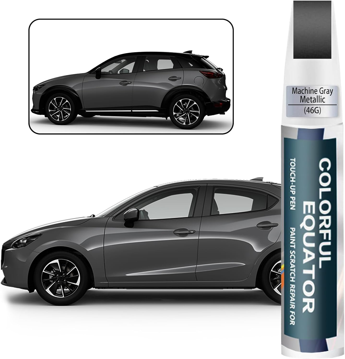46V Soul Red Crystal Metallic Tricoat Touch up Paint for Mazda, Car Paint Pen Scratch Repair Two-In-One Touch up Paint, Premium Car Scratch Remover for Deep Scratches image number 4