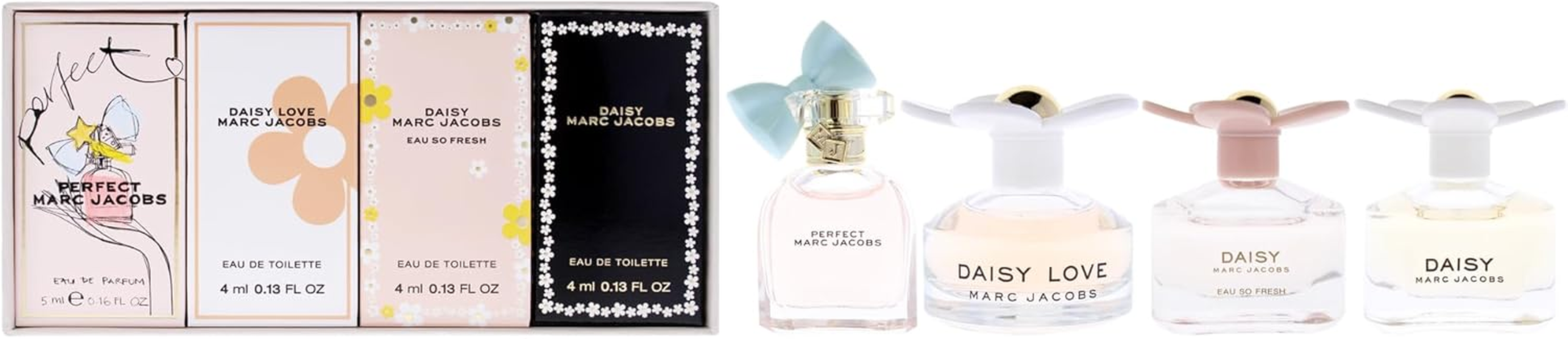 Marc Jacobs Daisy by Marc Jacobs for Women - 4 Pc Mini Gift Set 0.13Oz Daisy EDT Splash image number 3