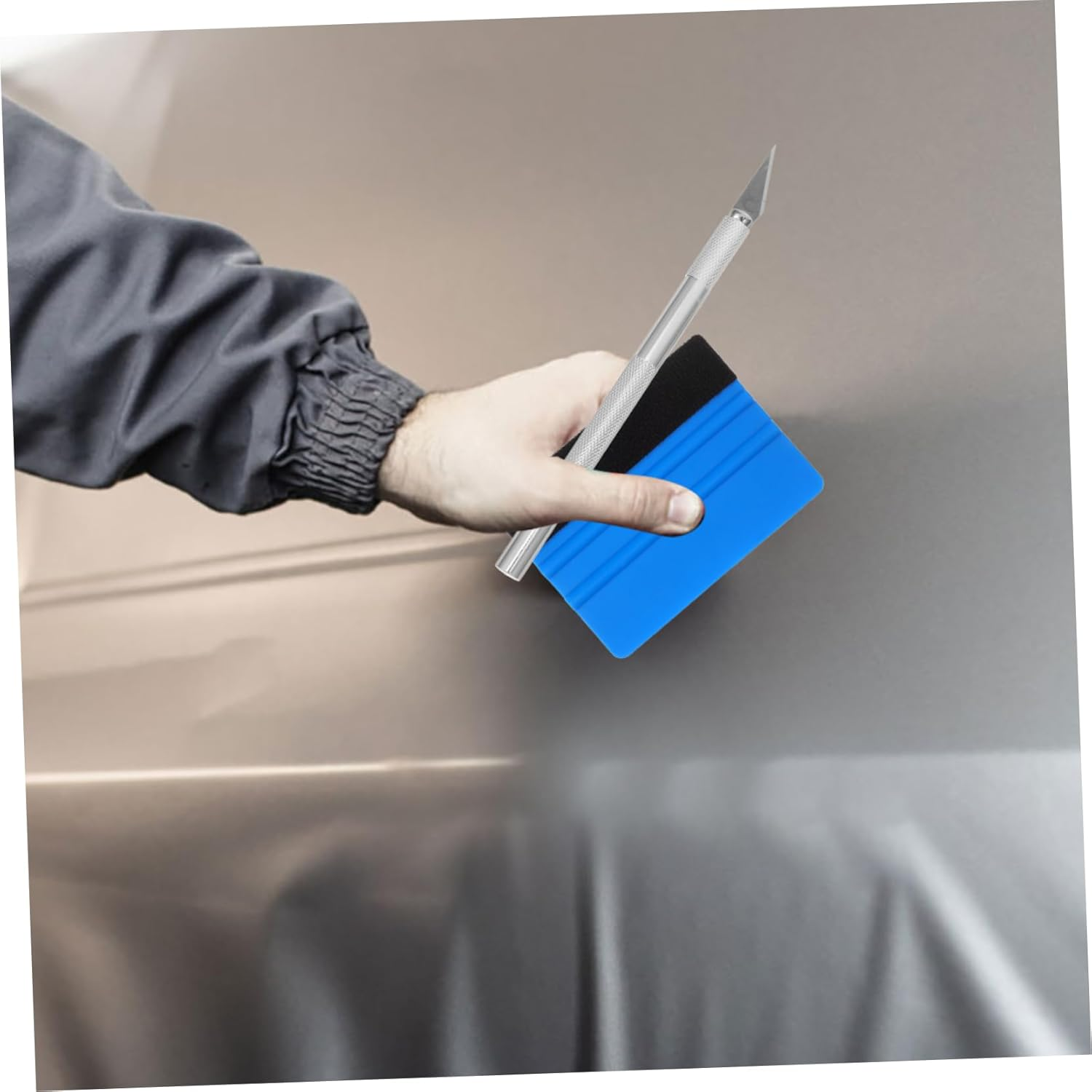 GLEAVI 1Set Car Wrapping Tool Kit Automotive Vinyl Application Squeegee Utility Cutter Blades for Window Tinting and Vinyl Wrap Projects image number 5