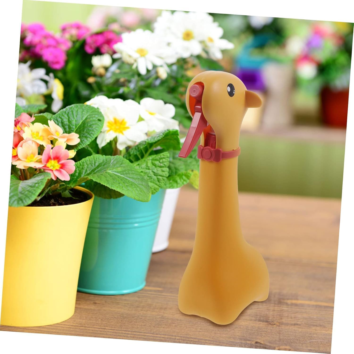 Pressure Spray Watering Can, Giraffe Design Spray Bottle, Garden Sprayer for Indoor and Outdoor Plant Care Durable Easy to Use Lightweight Watering Pot for Gardening and Cleaning 1Pc image number 2