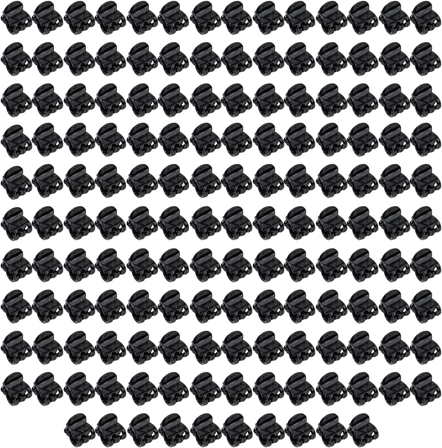 Pack of 150 Black Mini Plastic Hair Pins, Hair Pins for Children, Simple and Versatile Hair Accessories, Hairstyle Accessories image number 4