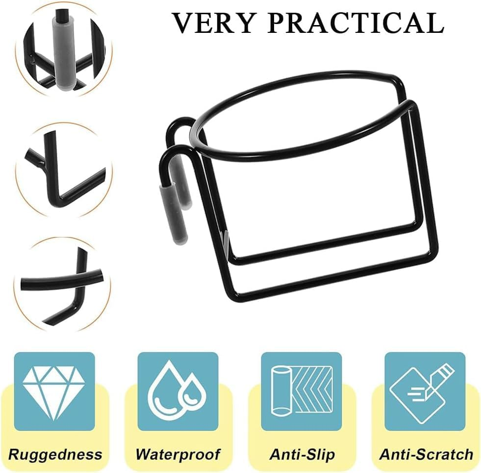 Sshopping Cart Drink Holder, 2Pcs Portable Shopping Trolley Cup Holder, Metal Hanging Drink Holder for Shopping Cart image number 1