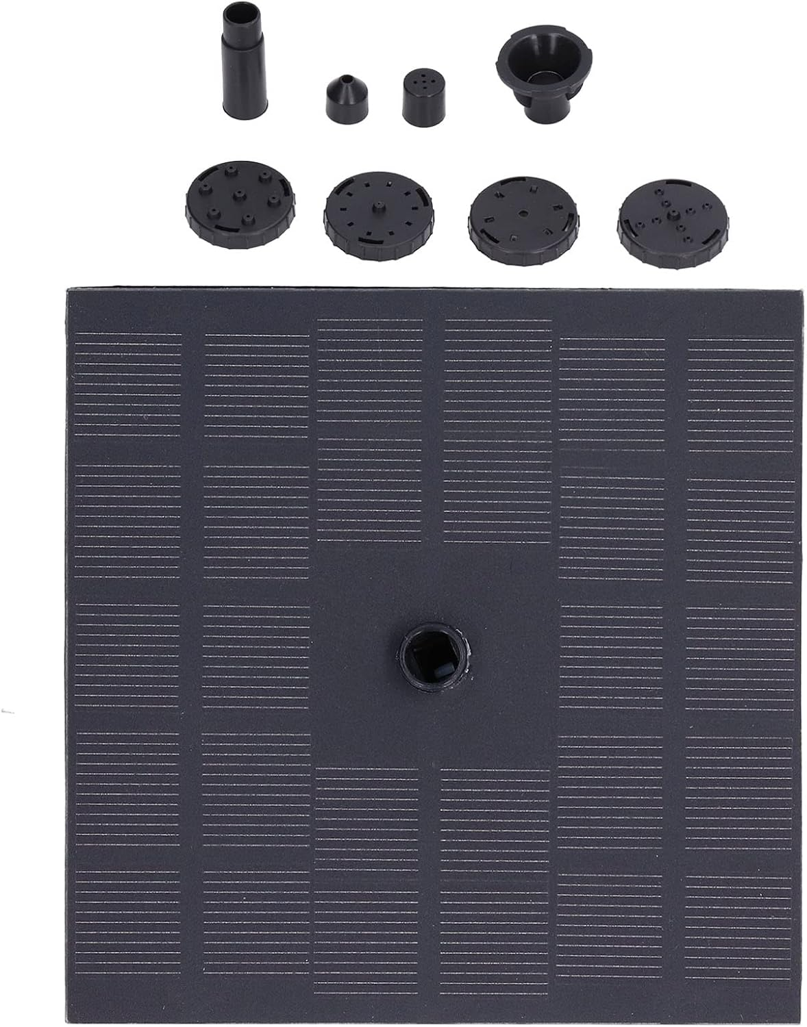 Solar Fountain Pump, Monocrystalline Solar Water Fountain Pump, Square Floating Outdoor Waterscape Fountain Pump for Patio Garden image number 2