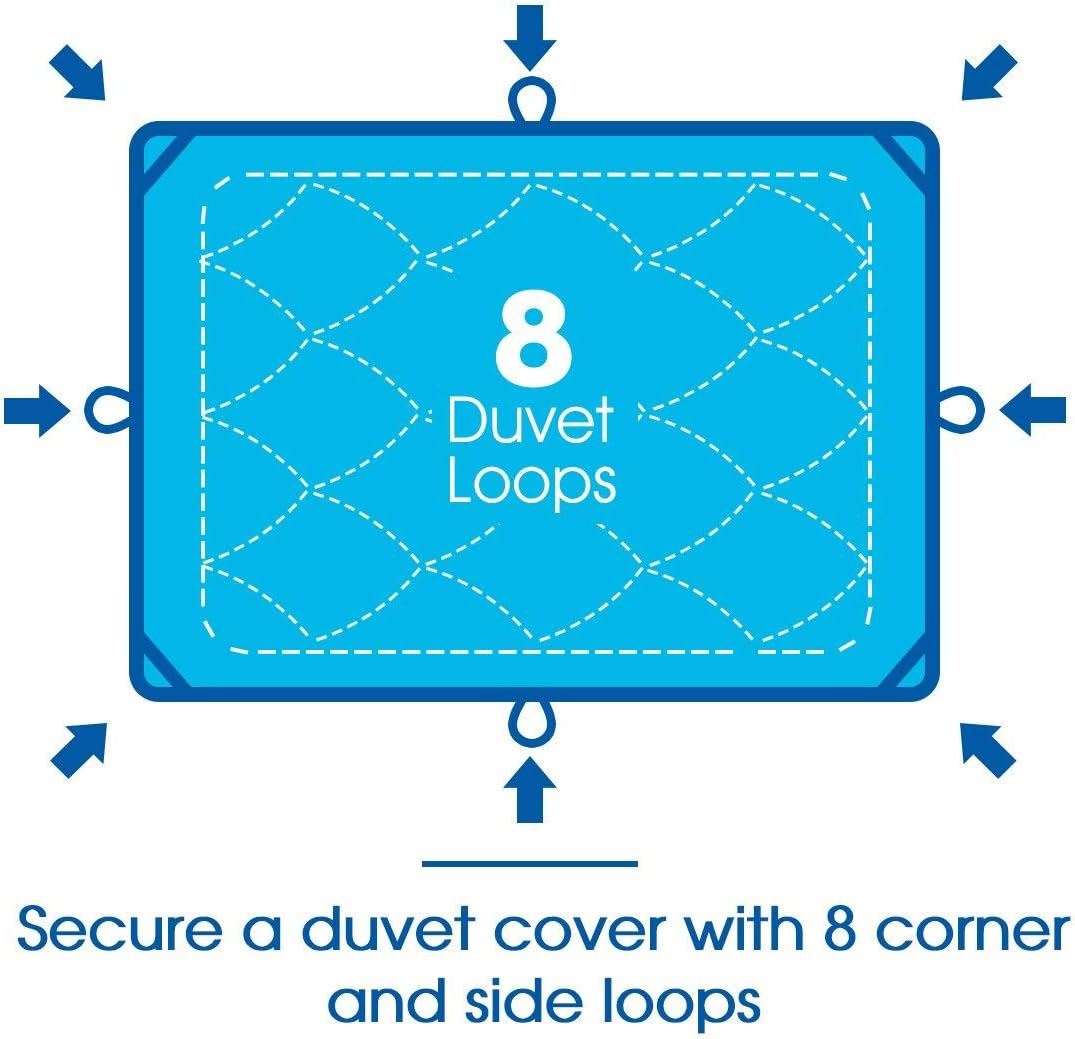 TEKAMON All Season Queen Comforter Winter Warm Summer Soft Quilted down Alternative Duvet Insert Corner Tabs, Machine Washable Fluffy Reversible Collection for Hotel, Snow White image number 2