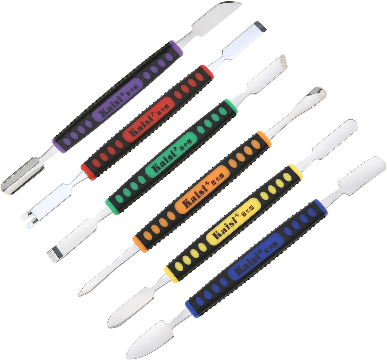 Origlam 【The Best Deal】 6Pcs Dual Ends Metal Spudger Set, Professional Pry Opening Spudger, Prying Opening Repair Tool Kit for Iphone Ipad Ipod Mobile Phone Tablet Laptop Mp3 Watch image number 4