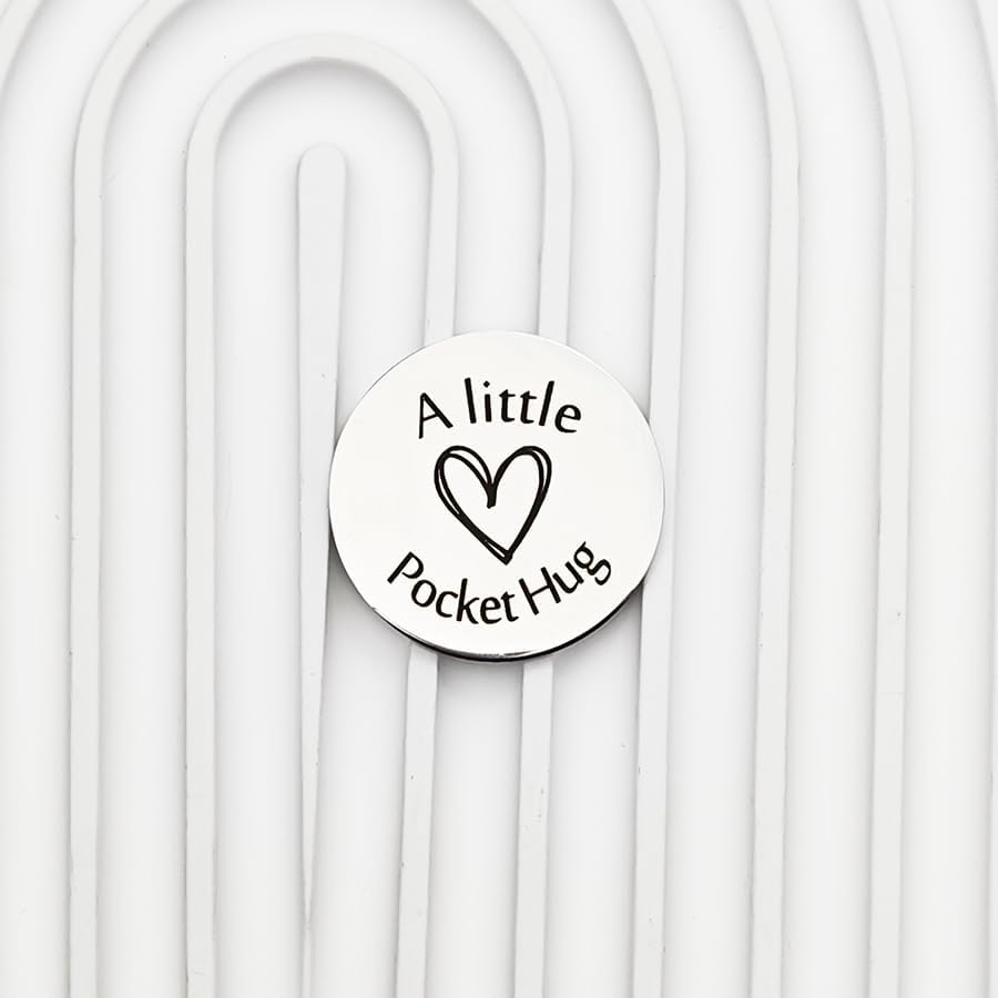Long Distance Relationship Friendship Gifts for Women Men Pocket Hug Tokens Best Friend Christmas Valentines Day Gifts for Boyfriend Girlfriend Pocket Hug Coin Keychain - Best Fucking Mom Ever image number 2