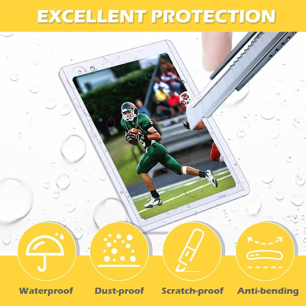 Toploader Card Protectors - Plastic for Standard & Sports Cards (100 Toploaders + 100 Penny Sleeves) image number 1