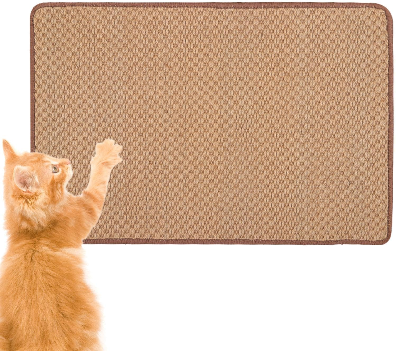 Cat Scratchers for Indoor Cats | Scratcher Mat Board Floor Scratching Pad,Thick Rug Scratch Pad, Scratch Resistant Cat Scratcher Mat for Lounge Bed Sofa Furniture Protection Borato image number 4
