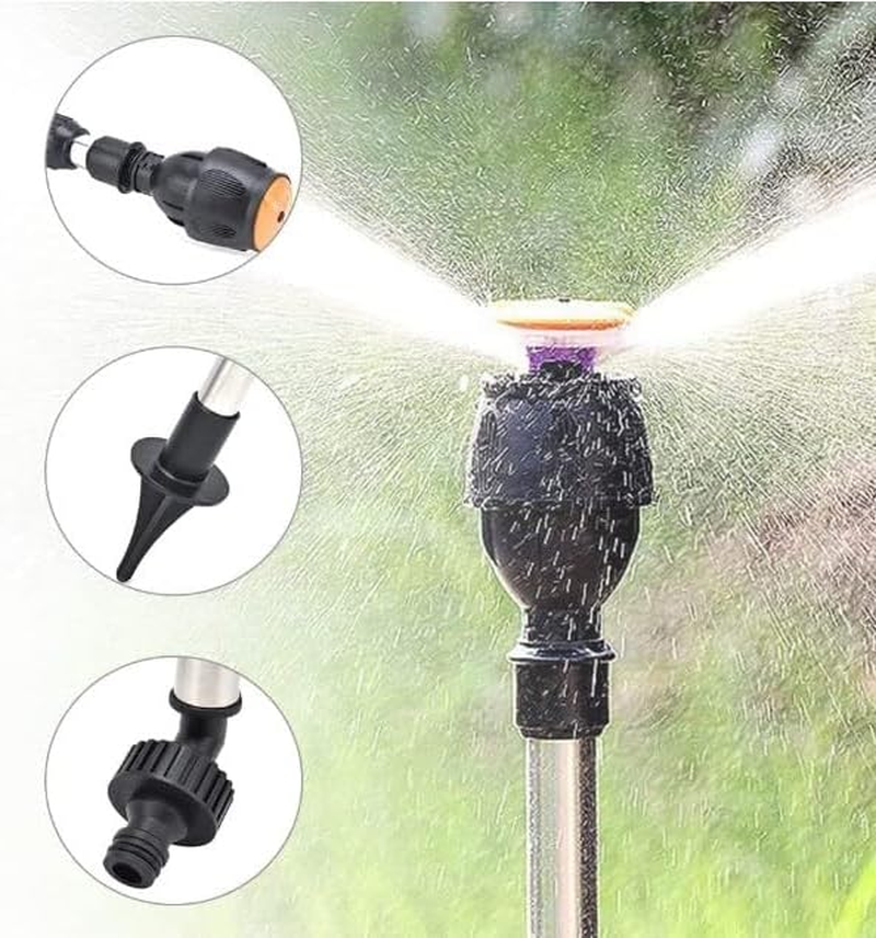 Tripod Automatic Rotating Sprinkler, Upgraded Automatic 360 Degree Rotating Tripod Sprinkler for Lawn/Yard/Garden, Telescoping Tripod Sprinkler for Yard Large Area image number 4