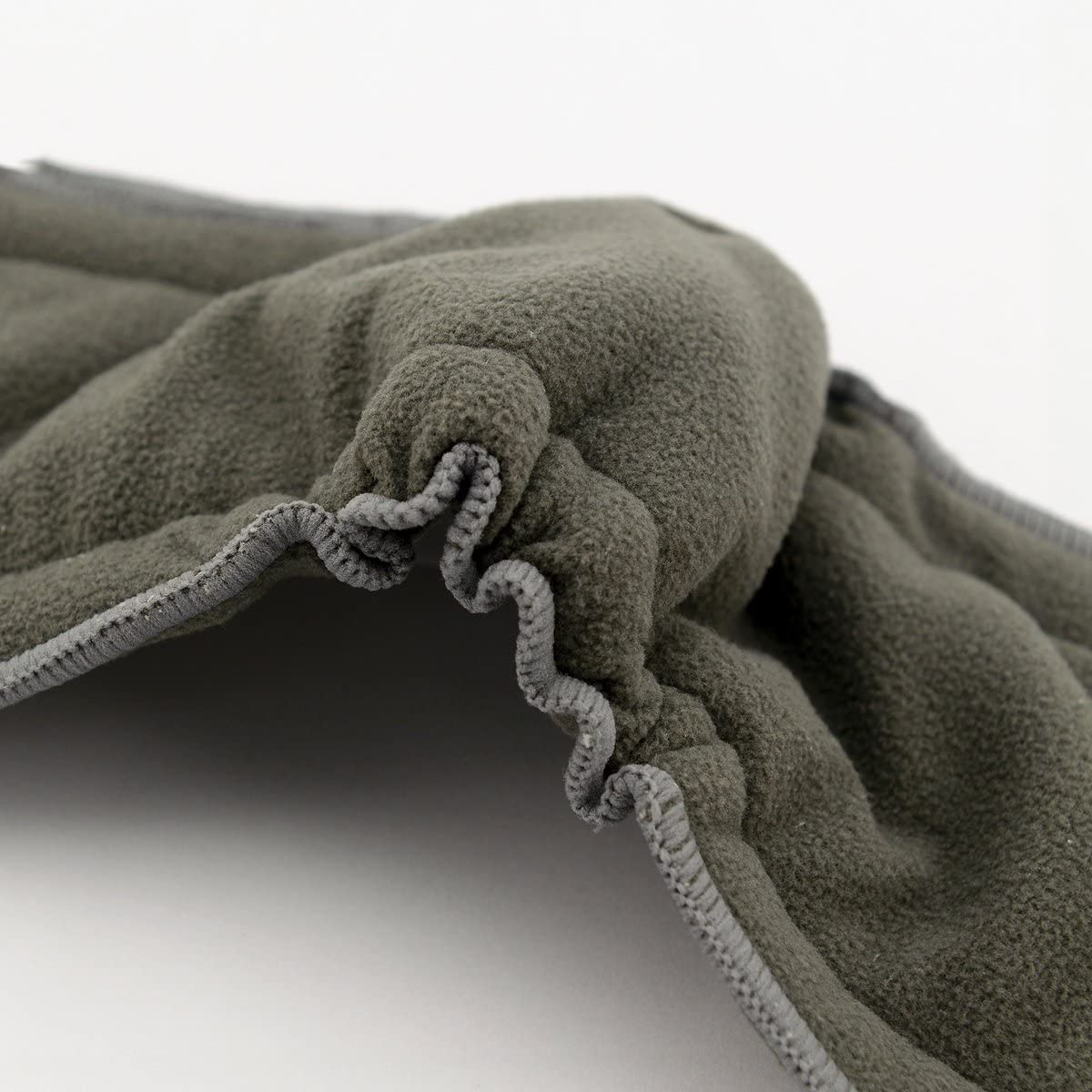 Alvababy 12Pcs Charcoal Bamboo Inserts with Gussets Cloth Diaper Liner Rayon 5-Layer Inserts Reusable Liners for Baby Cloth Diapers 12FLN image number 6