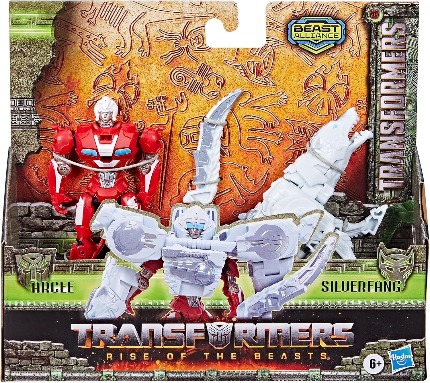 Transformers: Rise of the Beasts Movie, Beast Alliance, Beast Combiners 2-Pack Arcee & Silverfang Toys, Ages 6 and Up, 5-Inch image number 6