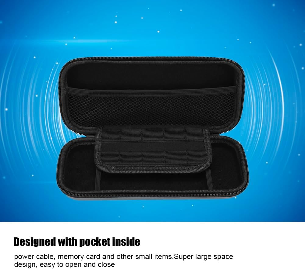 Waterproof Portable EVA Hard Carrying Bag Storage Case for Switch Lite Console with Super Large Space, Scratch Protection, Pocket for Accessories (Grey) image number 5