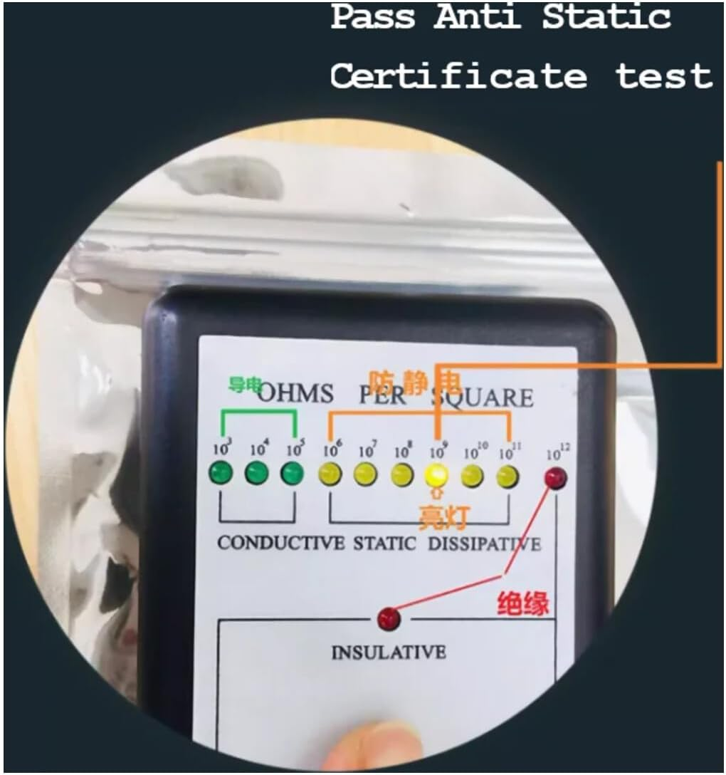 100 X anti Static ESD Shielding Zip Lock Bags 120 X 150Mm, Quality Futech Brand, Semi Transparent Resealable, for SSD RAM Electronic Devices, 100Pcs 120X150Mm image number 2