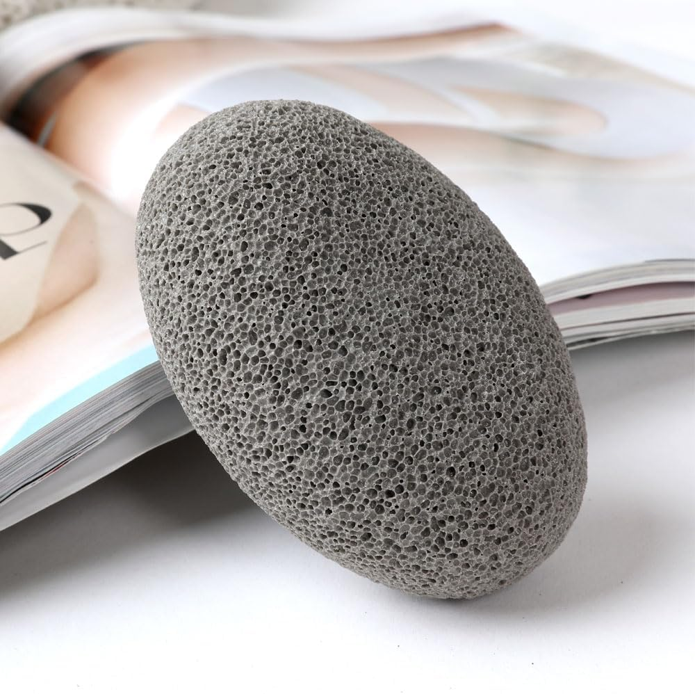 Foot Pumice Stone for Feet, Borogo Lava Pedicure Tools Hard Skin Callus Remover for Feet and Hands - Remove Dead Skin, Heels, Elbows image number 5