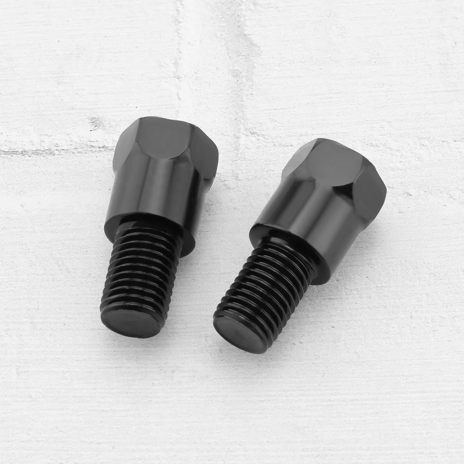 4Pcs M10 32Mm Motorcycle Mirror Mount Adapter RH and LH 10Mm to 10Mm Thread Height Adjustment Screw Handlebars Mirror Fitting Reverse Thread Bolts for Motorcycles