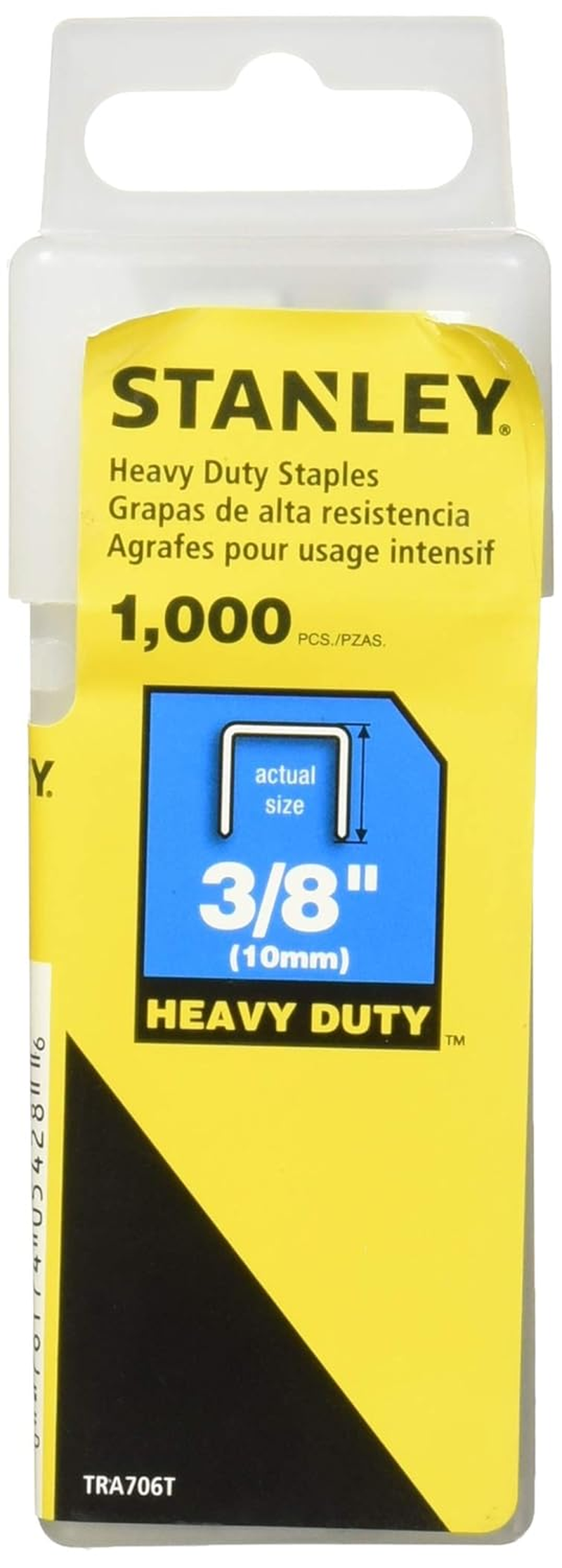 Stanley Sharpshooter Staples, 3/8 Inch Leg Length, 1000/Box (TRA706T)