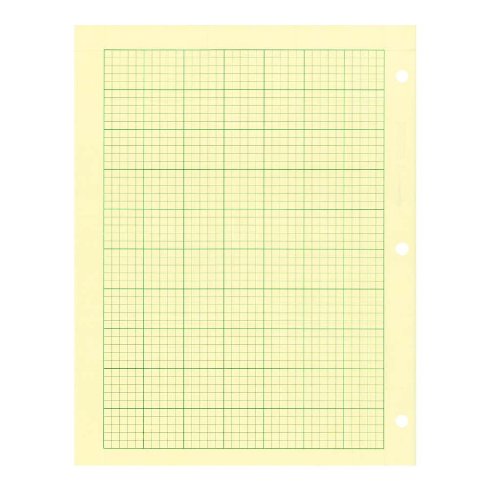 NATIONAL Brand Computation Pad, Plain & 5 X 5 Quad on Back, Green Paper, 8.5 X 11 200 Sheets (42389) image number 4