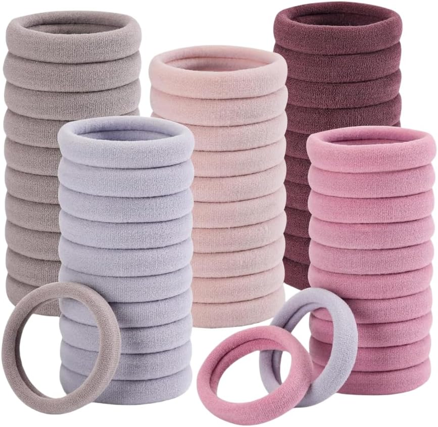 120 Pcs Hair Ties for Women and Men, Hair Ties, Hair Elastics for Women, Hair Bands (Coffee Color)