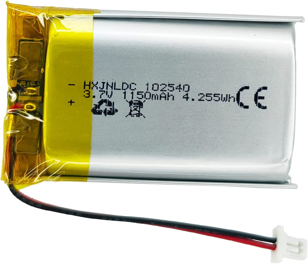802540 3.7V 900Mah Rechargeable Lithium Polymer Battery, Suitable for Sena 10S 20S 30K Series Motorcycles Bluetooth Headset Intercom Battery Replacement Sena 10S-01 Ena、20S-01、20S Evo、30K-01D