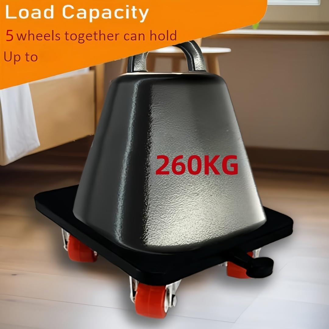 Furniture Lifter Set and Furniture Mover with 5 Wheels & Lifter Set, 360&deg; Rotation Wheels,Furniture Moving Tool, Max up for 260KG for Moving Heavy Furniture, Refrigerator, Sofa, Cabinet image number 2