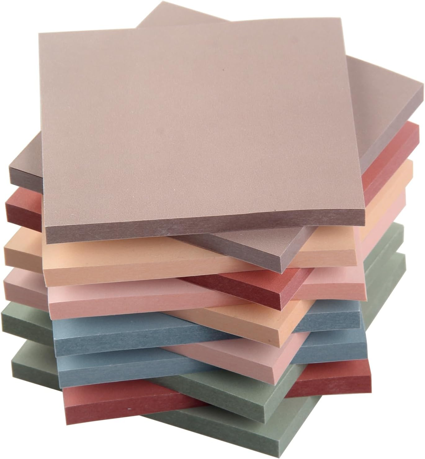 12 Pack Sticky Notes 76 X 76 Mm Aesthetic Vintage Self-Adhesive Notes for Office, Home, School, Session (Centimetre, 7.6 X 7.6)
