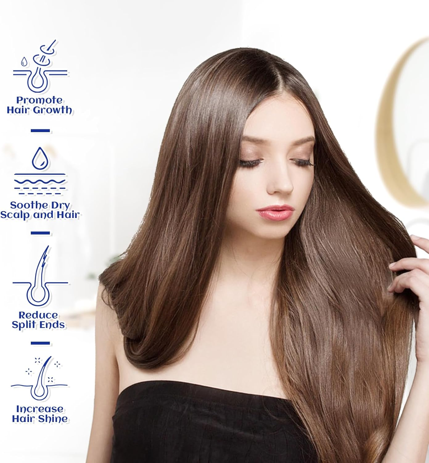 HIQILI Jojoba Oil Organic, Cold Pressed & Unrefined Jojoba Essential Oil Perfect for Skin, Hair Growth, Nails, Massage, Body Care 100Ml