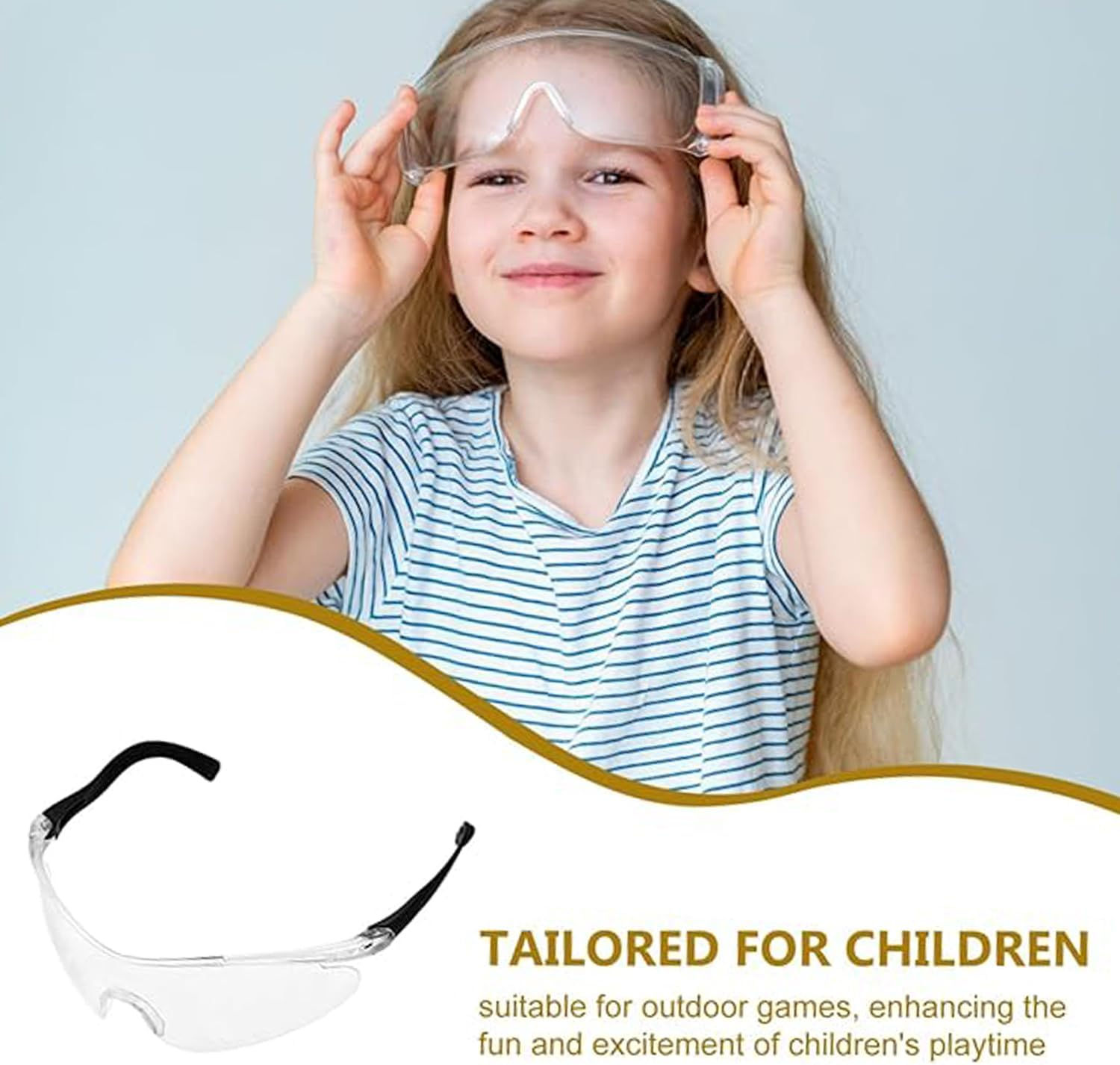 4PCS Kids Safety Goggles for Foam Dart Blasters, Anti-Scratch Protective Eyewear with Soft Foam Padding for Outdoor Games and Activities image number 1