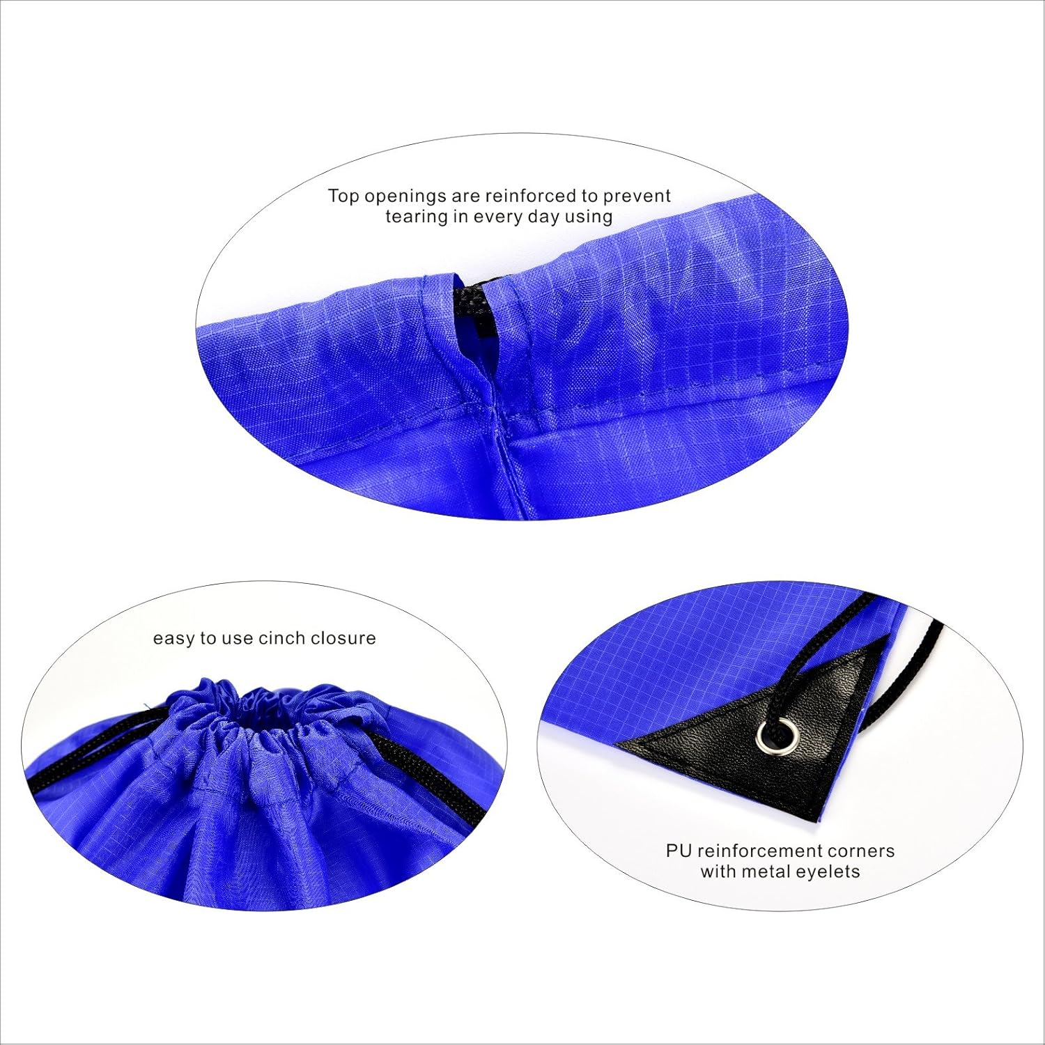 LIHI Bag 10 Pack Ripstop Paty Favor Drawstring Backpack Goody Gift Team Bags image number 1