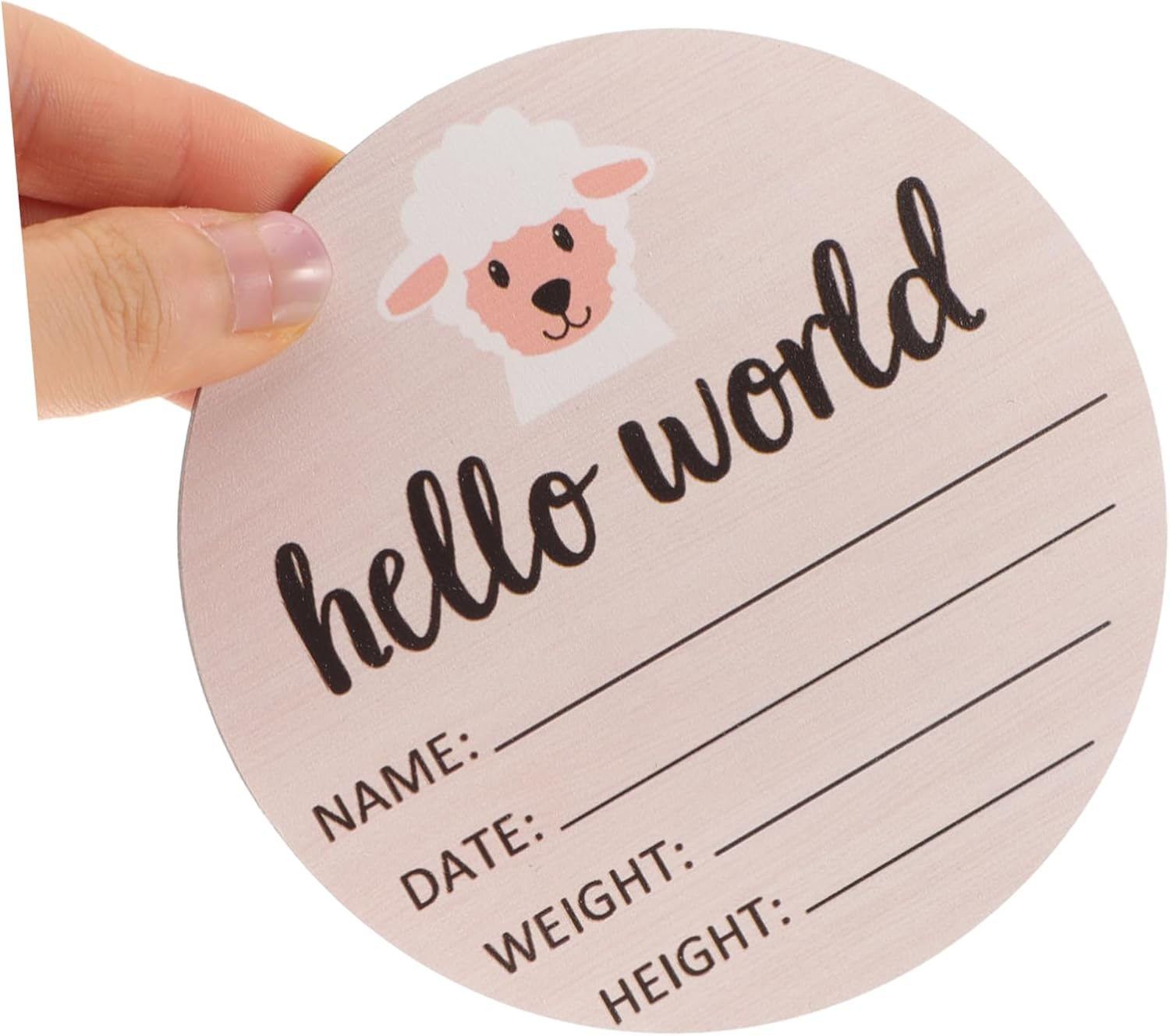 1 Set Milestone Cards Wooden Monthly Signs for Newborn Announcement and Photography Smooth Surface Unique Design Present for Expecting Moms image number 3