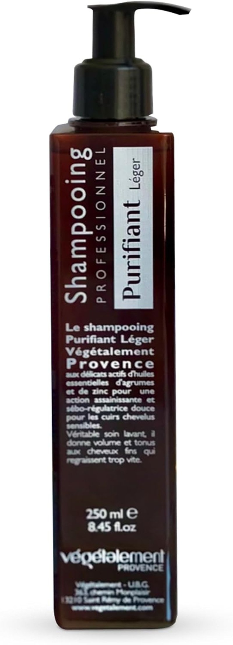 VEGETALEMENT ORGANIC Light Purifying Freshness Shampoo, Volumizing and Body Shampoo Ph-Balanced, Clarifying Shampoo for Thin Hair Plant Based, Cruelty Free, Lemon, Grapefruit and Sweet Orange (250Ml) image number 1