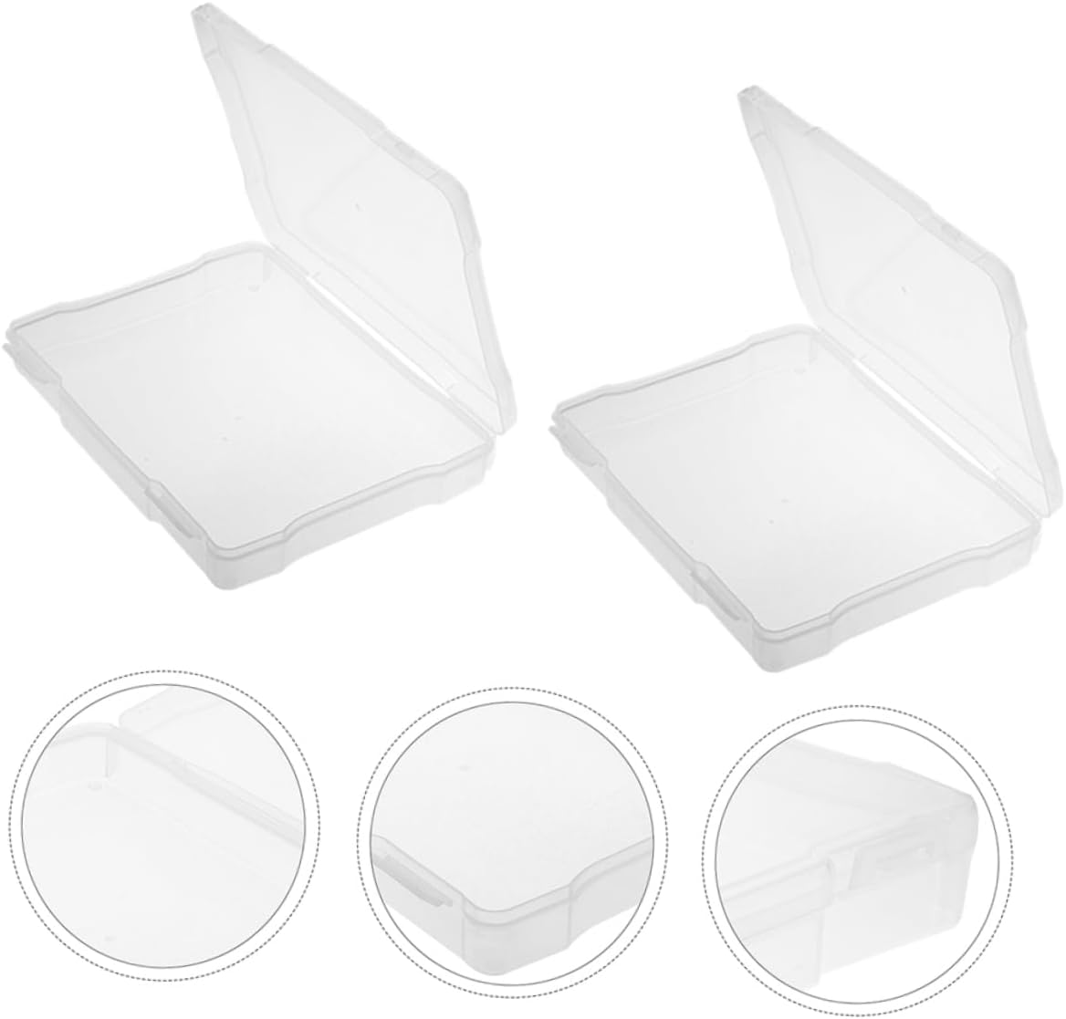 5Pcs Electronic Component Case Photo Storage Box Jewelry Box Sorting Handle Easy to Open Fill and Close Material image number 5