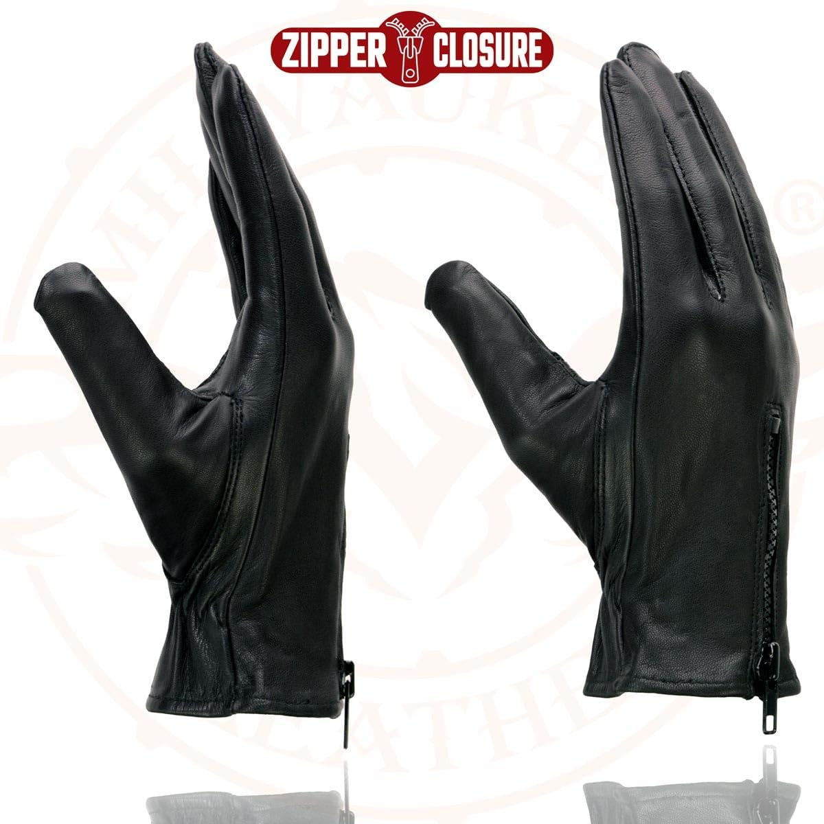 Milwaukee Men'S Driving Gloves with Zipper (Black, Xx-Large) image number 3