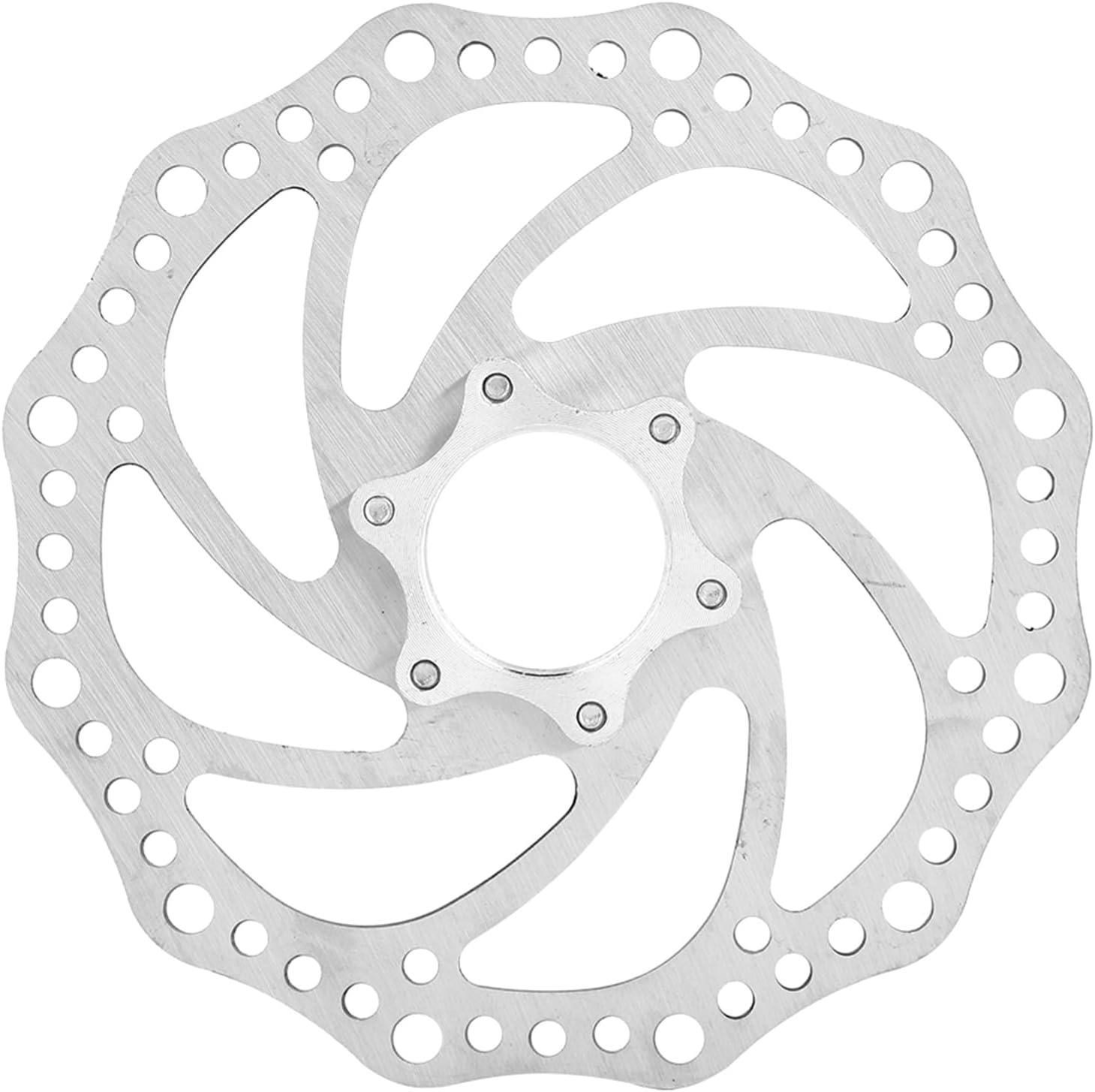 160Mm Stainless Steel Mountain Bike Disc Brake Rotor for Threaded Hubs Quick Installation Direct Replacement for Outdoor Cycling Enthusiasts image number 6