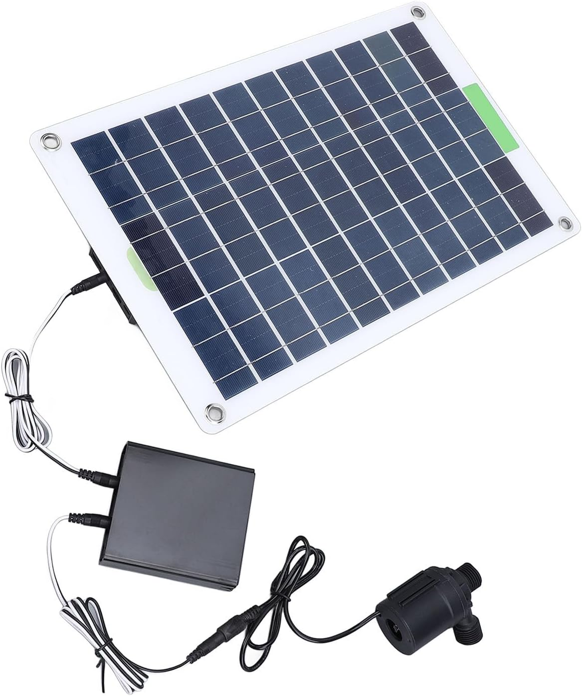 Sorandy Solar Pump, Professional 100W Monocrystalline Silicon 16.4FT Lift Solar Powered Water Fountain Pump with Energy Storage Box for Garden Pool, Fish Pond image number 5