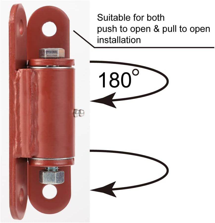Gudwells Heavy Duty 7" Bolt onto the Gate Bolt onto the Post Gate Hinges with Needle Roller Bearing for Driveway Vehicular Pedestrian Gates, 2150P Lubricable Gate Hinge(Sold as a Pair) image number 1