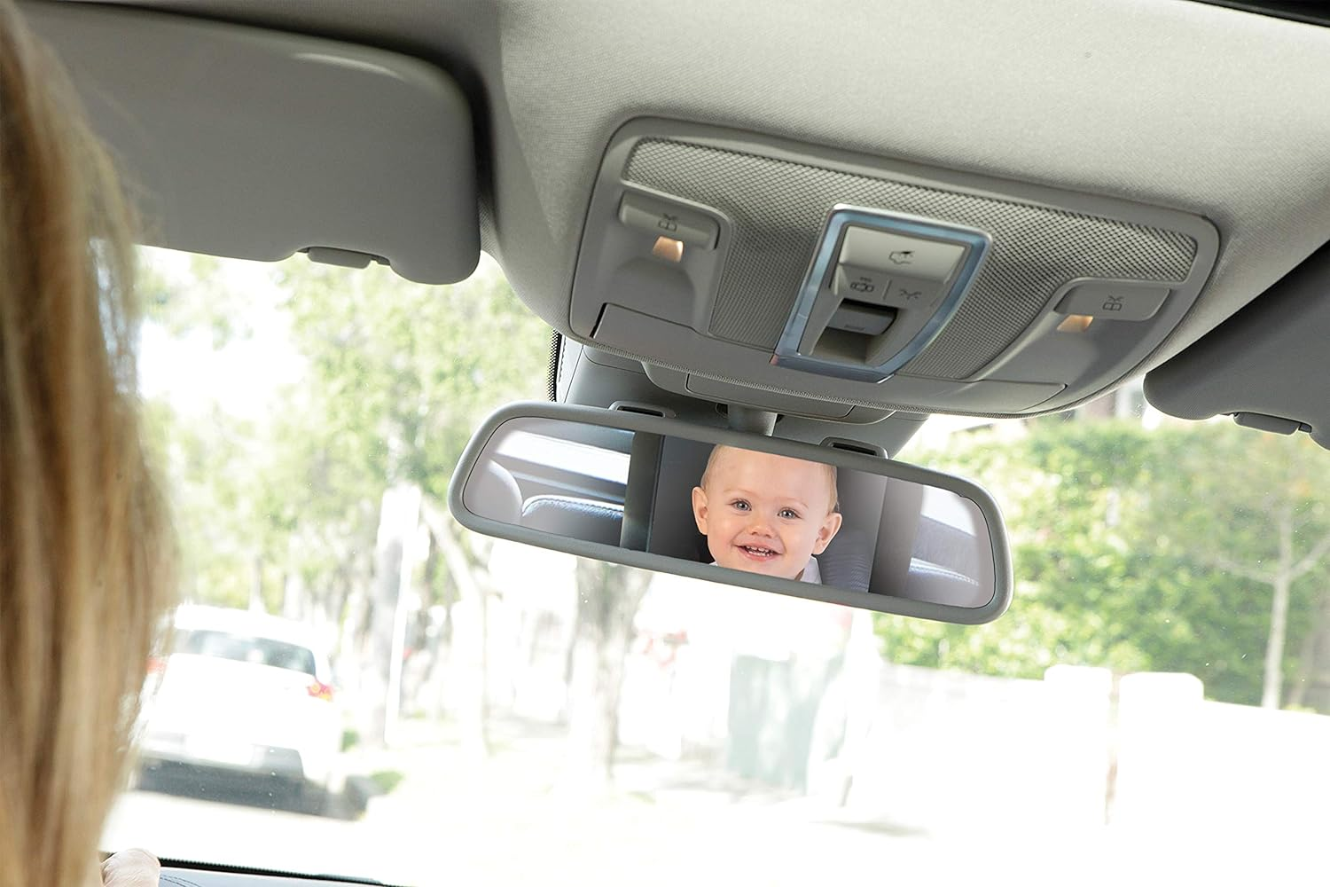 Little Chicks Adjustable Wide Angle Backseat Car Mirror - Baby Carseat Mirror for Rear Facing Car Seat - 360 Swivel Crystal Clear Optimal View - Easy Monitoring for Newborns, Infants and Toddlers image number 6