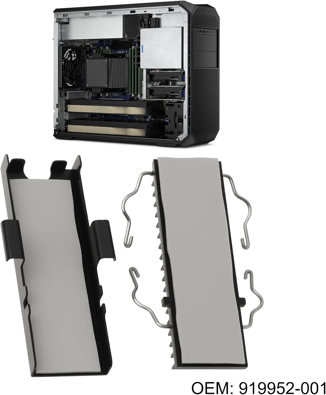 SING F LTD M.2 SSD Cooling Bracket Heatsink 919952-001 Compatible with HP Z4 Z6 Z8 G4 image number 4