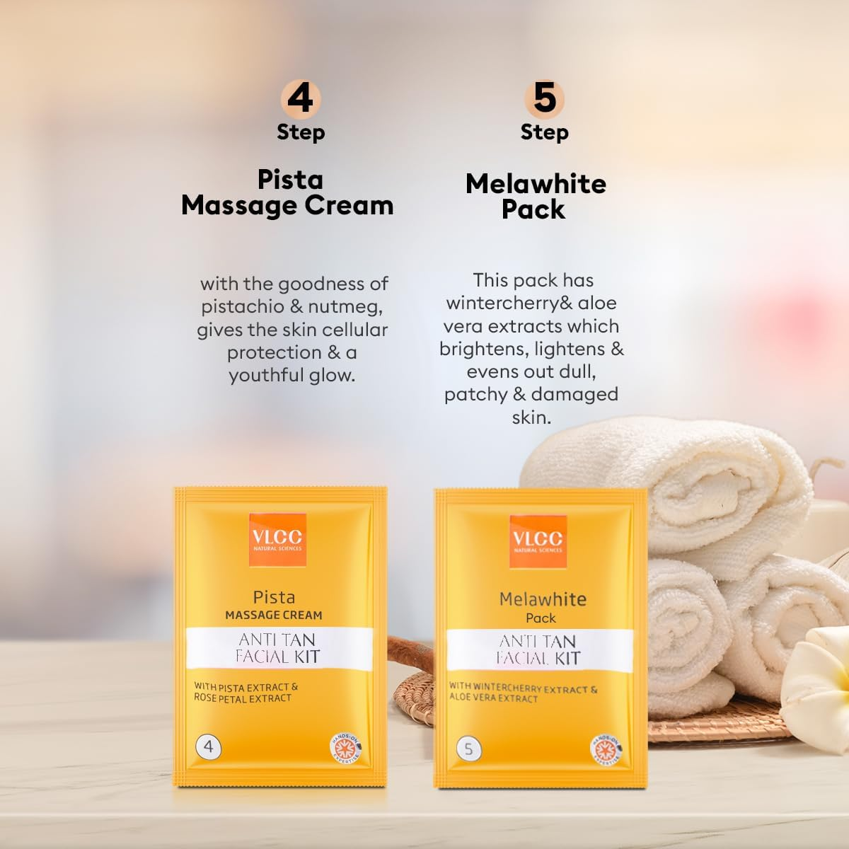 Vlcc Salon Series Anti-Tan Facial Kit image number 3