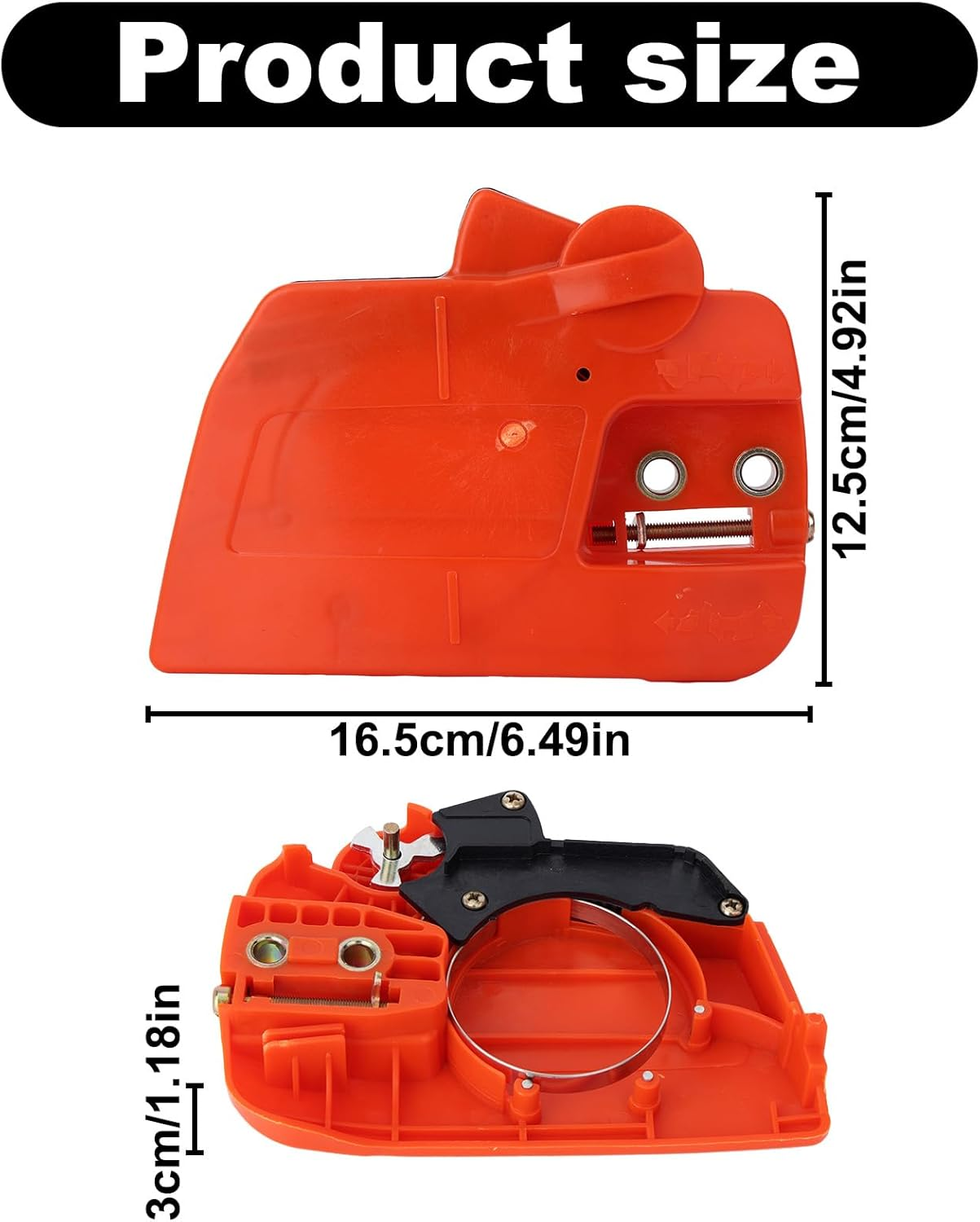 525628901 Clutch Cover Assembly, Chain Brake Clutch Cover Assembly Compatible with Husqvarna 235 235E 236 240 120 Mark II Chainsaws Replace Part Number 525628901 545071103 image number 4