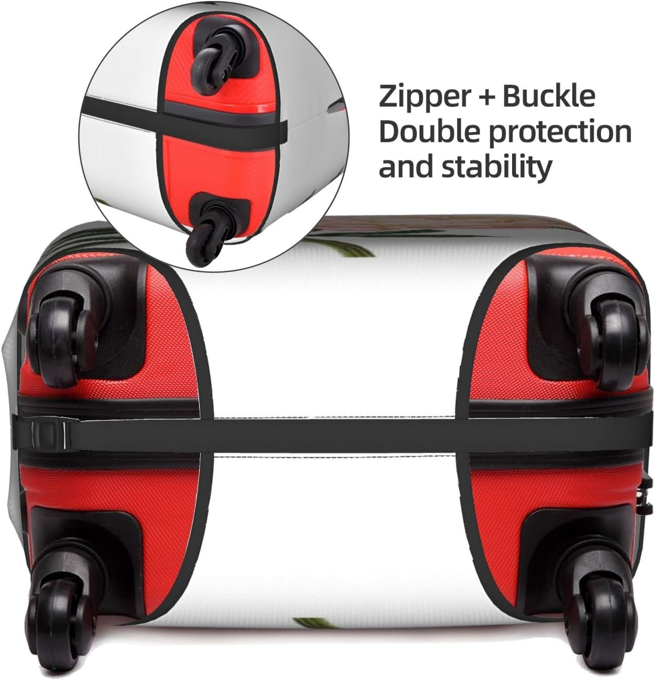 Peony Luggage Cover Anti-Scratch Suitcase Protector Fits 18-32 Inch Luggage image number 5