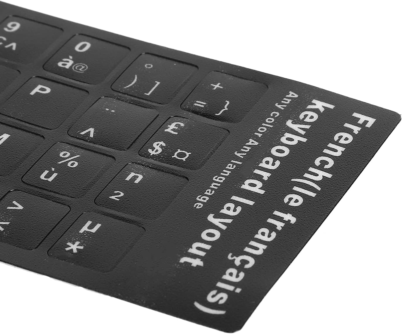 French Keyboard Sticker, Waterproof PVC Laptop Desktop PC Replacement Stickers for 10-17 Inch Keyboards image number 2