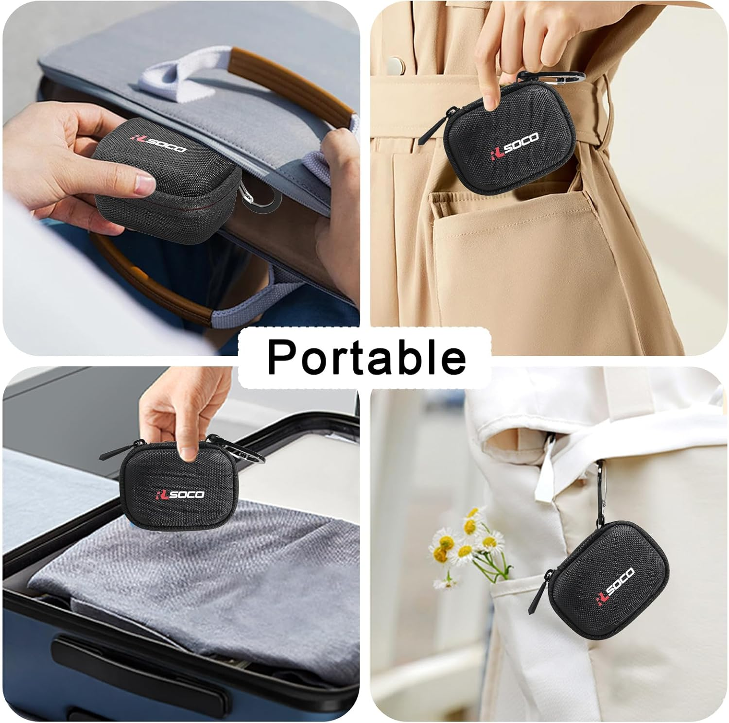 Case for INSTA360 GO3S/GO 3 Action Camera, Portable Travel Storage Case for Tiny Portable Vlogging Camera by Rlsoco-Black (Case Only) - Grey image number 7