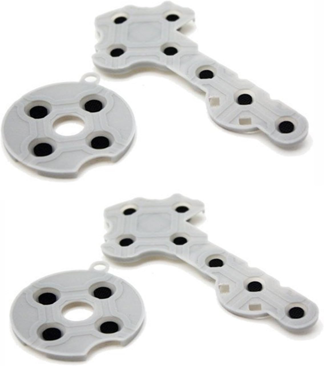2 Set Silicone Conductive Rubber Pads for Xbox 360 Controller Buttons Repair Replacement Part image number 5