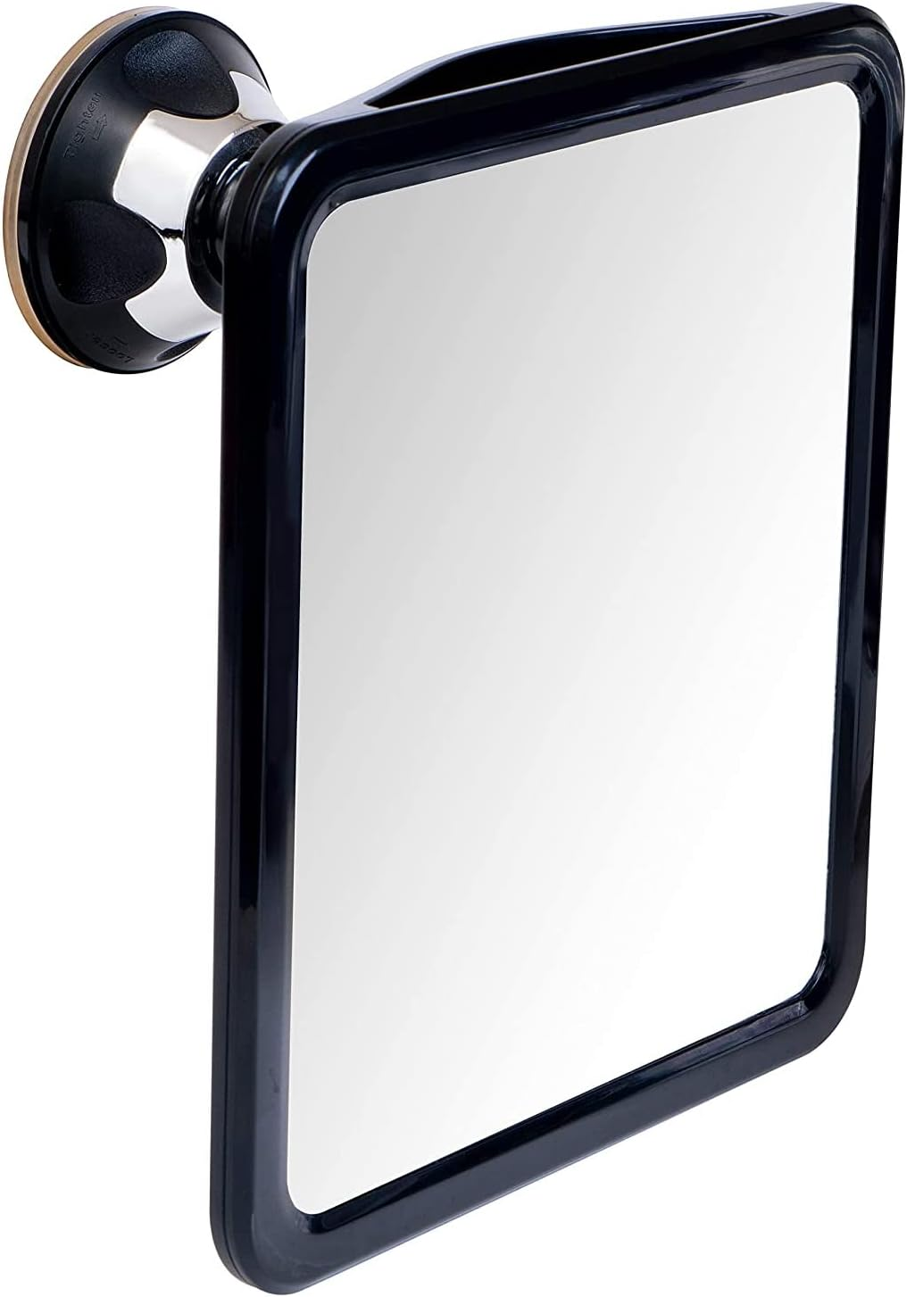2018 Shatterproof Fogless Shower Mirror for Shaving with Razor Holder and Superior Sticky Suction-Cup, 20Cm Diameter (Including Frame)